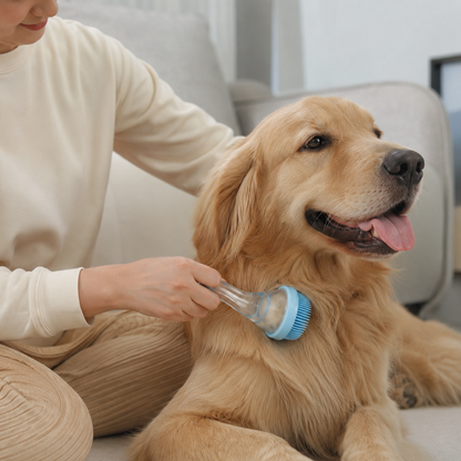 Dog Bath Brush, 2 in 1 Pet Grooming Bath Massage Brush